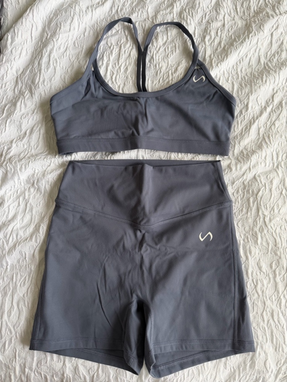 TLF High-Waist Bike Shorts and Sports Bra